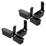 Tapa de batería para guitarra: el estuche de batería de guitarra utiliza materiales de plástico y esponja, lo que garantiza una vida útil más larga y reduce las necesidades de mantenimiento, soporte de batería de bajo, tapa de batería de pastilla de guitarra