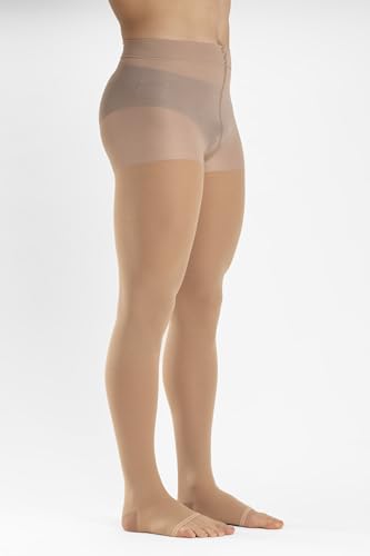 Image of Relaxsan M2080A Cotton open-toe medical compression tights (20-30 mmHg), 100% Made in Italy