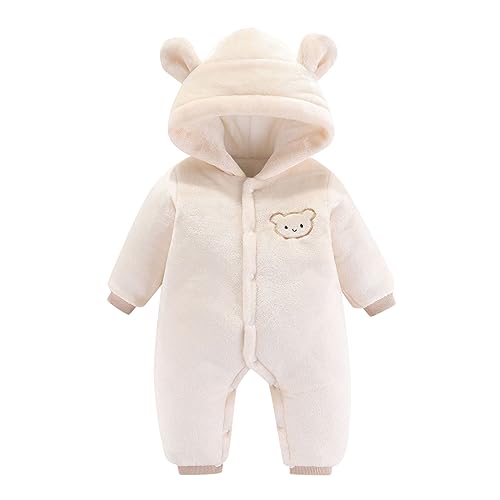 Combinaison pluie bébé avec gants et doublure polaire pour nouveau-né de 0 à 12 mois