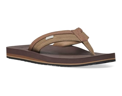 Image of Sanuk Mens Ziggy ST | Flip Flops for Men | Mens Sandals | Beach Sandals | Water Friendly & Lightweight | Comfort Footbed
