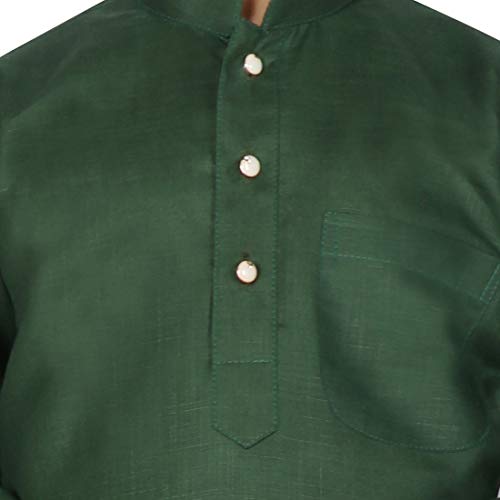Image of SG YUVRAJ Raw Silk Kurta Set for Boys