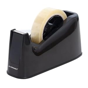 Q-Connect Tape Dispenser Extra Large for 25mm x 33/66m Tape Black