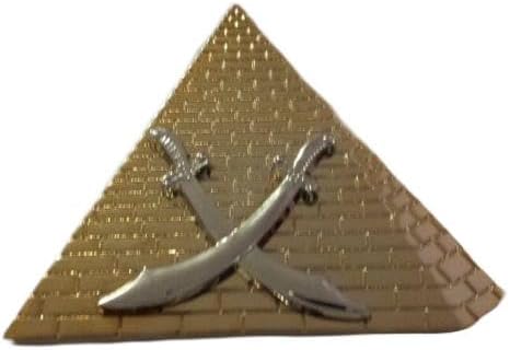 Shriners Captain of the Guard Officer Collar Jewel in Gold Tone