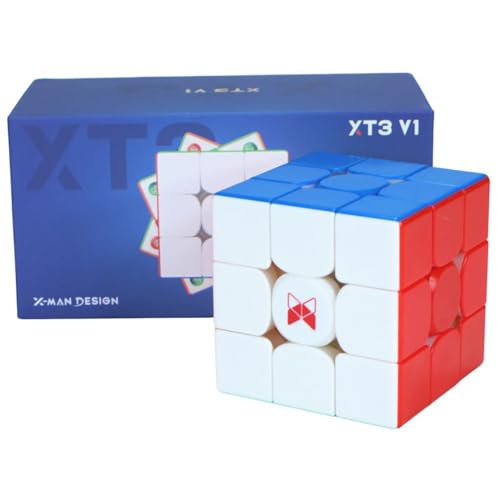 Image of Hawkister QiYi X-Man XT3 V1 3x3 Flagship Speed Cube - Magnetic Core, Adjustable, Matte Finish