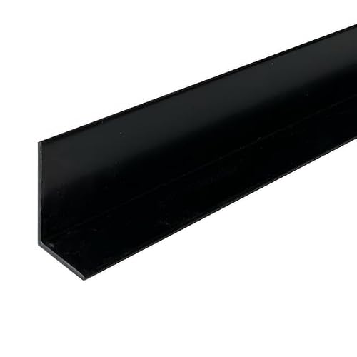 HOMEWELL - Cornière en aluminium 20mm x30mm x1.3mm, lg 1950mm (Laqué noir mat)