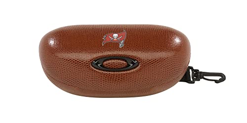 Oakley Capa de óculos de sol NFL Collection Football retangular, marrom, tamanho único
