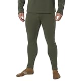 Rothco ECWCS Gen III Mid-Weight Underwear Bottoms - Insulated Cold Weather Base Layer, Olive Drab, L