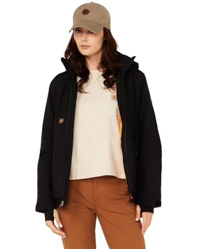 ARIAT Womens Rebar Storm Fighter 2.0 Waterproof Jacket Coat, Black, Small US