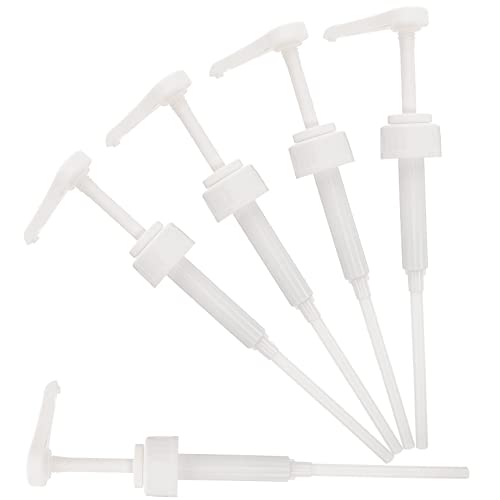 CIYODO 5pcs Syrup Pump for Bottles Condiment Dispenser for Syrup Jam and Sauce 10CC Manual Pump for Easy Dispensing for Kitchen and Bar Use