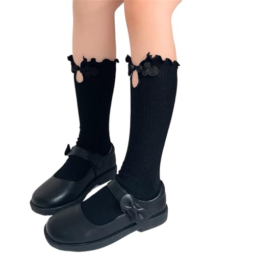 Calf Socks for Girls 3-13 Year High Boot Socks Leg Stockings Breathable Fashion Loose Socks Leg Warmer Stockings