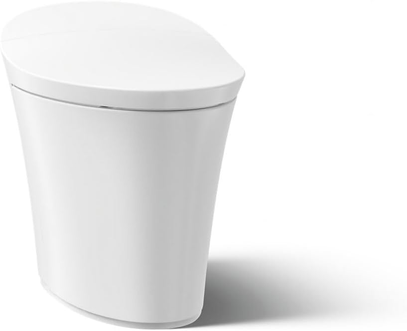 Kohler K-5401-PA-0 Veil Comfort Height Skirted One Piece Elongated Dual Flush Intelligent Toilet White