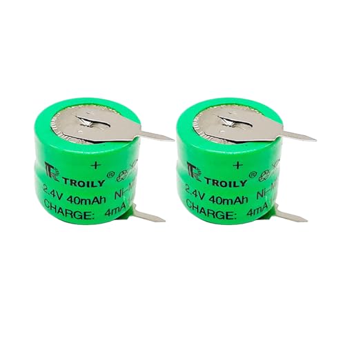 2 pilas recargables Ni-MH 2.4V 40mAh con 2 pines miniatura 1