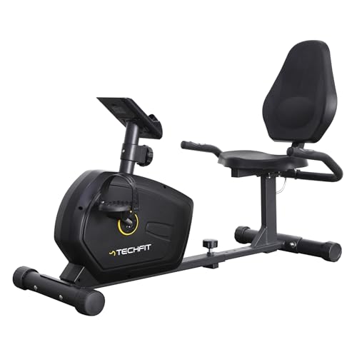TechFit R400 Vélo d'Appartement Semi-Allongé, Vélo Couché Idéal pour l'Entraînement de Récupération, avec...