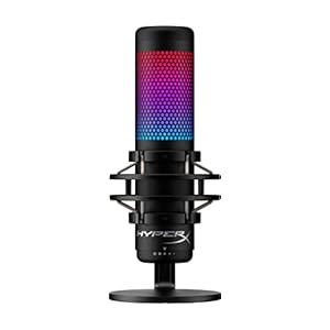 HyperX QuadCast S – RGB USB Condenser Microphone for PC, PS4 and Mac, Anti-Vibration Shock Mount, Pop Filter, Gaming…