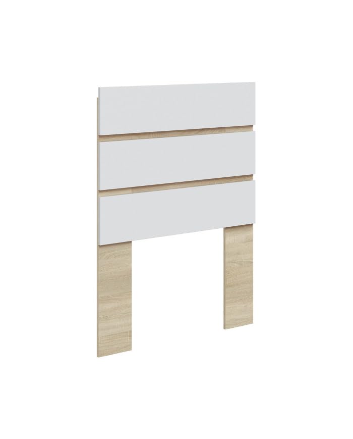Home Heavenly® Cabecero Ébano – Cabezal para Cama de 90 cm – Diseño Moderno y Compacto – Tablero Melamina con Fijación a Pared – 100x3x126 cm