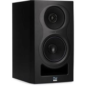Kali Audio in-5 Moniteur de proximité, Haut-Parleur de Studio (système à 3 Voies avec Tweeter/médium coaxial, avec système Bass-Reflex sophistiqué, Son Transparent et à Faible Distorsion), Noir