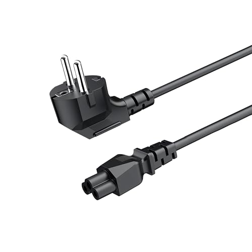 Kabel zasilający 3-biegunowy, 2 m, kabel zasilający do laptopa, myszki Miki, kabel zasilający do zasilacza laptopa HP Lenovo, Dell, LG, Asus, Acer, Toshiba, Sony, Samsung, notebook, komputer, Epson