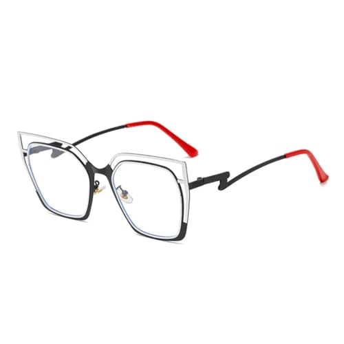 Lunettes anti-lumière œil de chat en métal pour soulager la fatigue des écrans