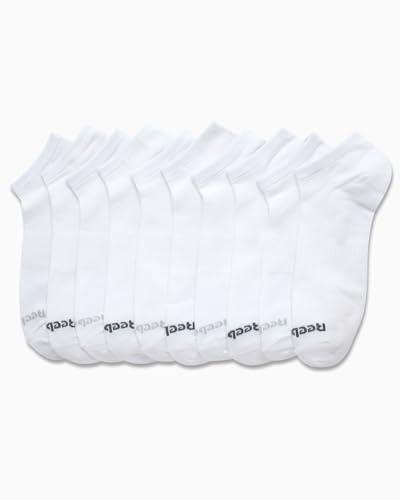 Reebok Men's Low Cut Socks - 10 Pack Stretch Performance Basic No Show Socks - Flat Athletic Socks for Men (Shoe Size 6-12.5)4