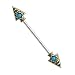 BodyJ4You Industrial Barbell Tribal Arrow Surgical Steel 14G Cartilage Earring