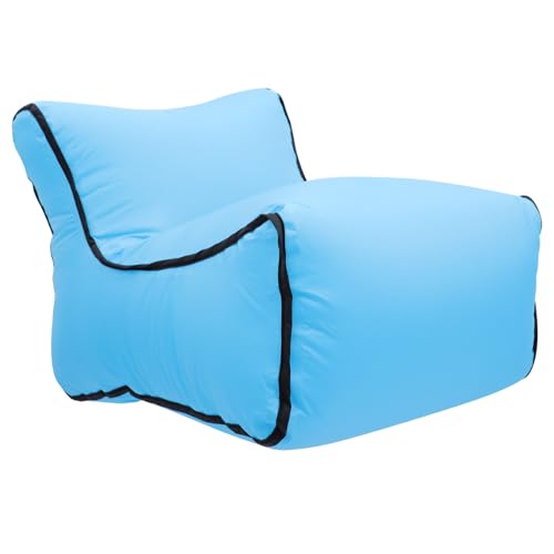 Canapé gonflable imperméable Beavorty matelas extérieur compact bleu ciel sans pompe