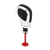 Farbe: Schwarz + Chrome GXDD Fit for VW Golf MK6 MK7 Passat B7 CC DSG Getriebe Schaltknauf Schalthebel Griffkopf Nappa-Legierung Schaltknauf Auto-Innenteile