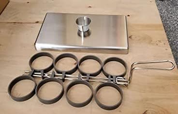 Miniatura 2 de Rattleware Anillos para huevos de acero inoxidable, grado comercial, cocción uniforme, mango resistente al calor, ideales para freír huevos,