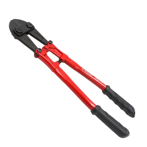 WEDO Coupe-boulons de 91,4 cm, coupe-boulons robuste avec poignée en caoutchouc ergonomique, lame en acier au chrome-molybdène, capacité de coupe de 12 mm, coupe pour chaîne, clôture, fil, vis, rivet