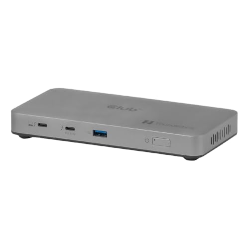 Hub Thunderbolt 5 Club3D CSV-2563 con tres salidas de video 5K60Hz y carga de 180W
