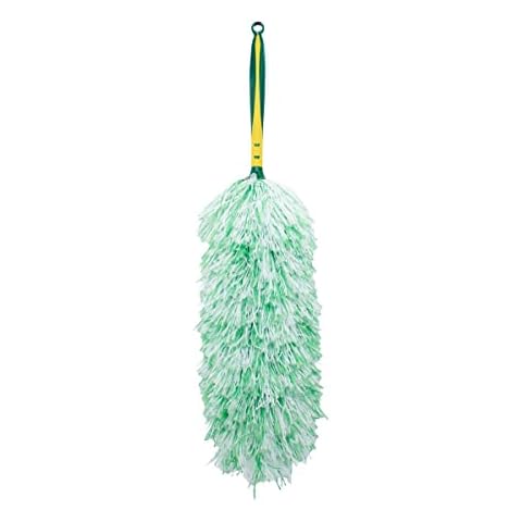 Pine-Sol 17 Inch Microfiber Duster | Effective Dust Wand for Cleaning All Surfaces | Anti-Static, Non-Scratchy | Easy-Grip Handle, Green Cover