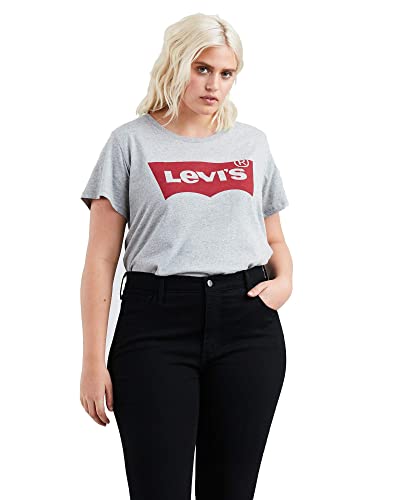 Levi's Plus Size Perfect Tee Camiseta, Housemark Smokestack Htr, 3XL Mujer