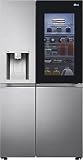 LG GSXV91PZAE Frigorifero Americano Side by Side InstaView Total No Frost con Congelatore, 635 L, Dispenser Acqua e Ghiaccio UV Nano, Door Cooling, Linear Cooling - Frigo Smart con Wi-Fi e Freezer