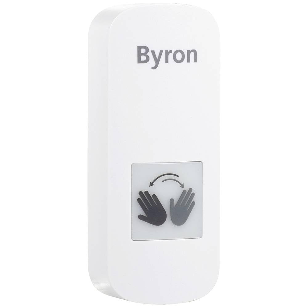 Evita gérmenes con el pulsador de puerta sin contacto Byron DBY-23430 blanco