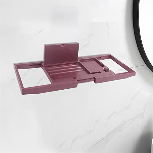 Etagere de baignoire extensible avec support livre et tablette de rangement - 5