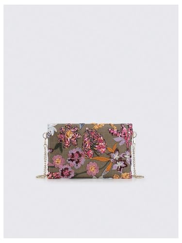 SweatyRocks Women's Sequin Purse Floral Evening Handbags Crossbody Bag Wedding Party Clutch Purses2