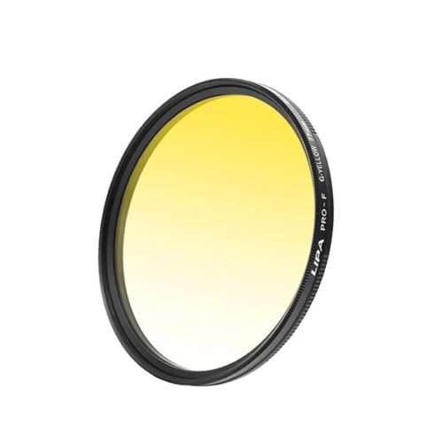 YEUBXDJ Filtre d'objectif Rond dégradé de Couleur for appareils Photo Reflex – Effets spéciaux for Une lumière équilibrée et Une Transmission élevée(Gradient Yellow 58mm)