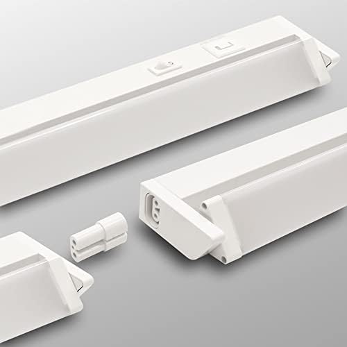 WOBANE LED Unterbauleuchte Küche Mit Berührungsloser Sensor,3 X 30cm Dimmbare LED Schrankbeleuchtung,Küchenleuchte Unterbau,für Küche,Schrank,Regale,Vitrinen,12V,Ultra Hell 2700K Warmweiß,Schwarz