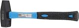 Kopfgewicht: 1500 g BGS 3857  Schlosserhammer  Fiberglasstiel  1500 g  DIN 1041