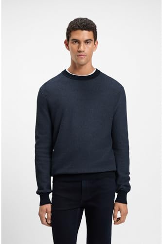 Boss Per Uomo. 50548673 Maglione Klapok Blu Navy (M), Casual, Poliestere - 3