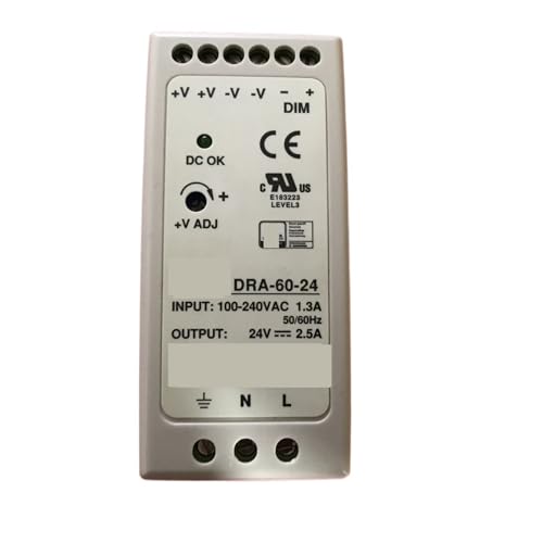 Alimentation à découpage sur Rail DIN 110V 220V CA CC 12V 24V transformateur DRA-60 - 3