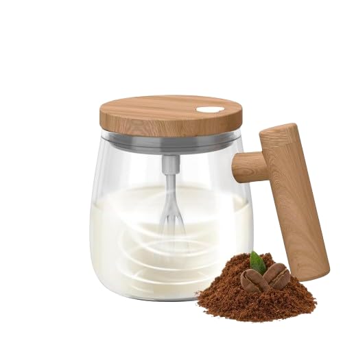 Image of Self Stirring Coffee Mug, High Speed Rechargeble Mixing Cup For Effortless Mixing, Coffee frother Maker Mug, Automatic Blending Cup for Milk Protein Powder at Home Office Travel
