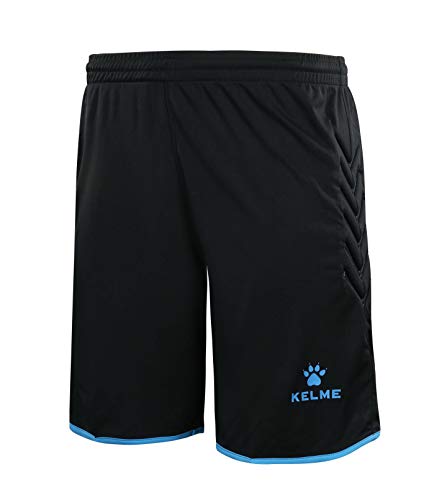 KELME Kit de uniforme de manga curta de goleiro de futebol - camisa masculina acolchoada de goleiro
