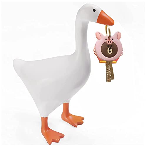 Cute Goose Magnetic Key Holder Rack, Eclectic Kawaii Duck Apartment