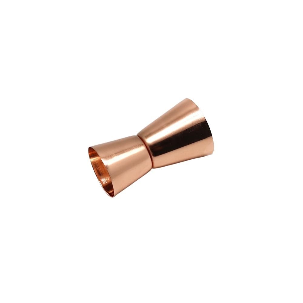 Jigger de Mesure de Cocktail en Acier Inoxydable, Tasse de Mesure d'alcool de Boisson à Double Jigger, for Le Style de Bar à la Maison(15X30ML Copper)