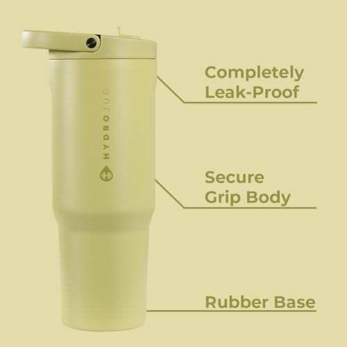 Image of HydroJug Sport 40 oz Insulated Stainless Steel Water Bottle, Olive