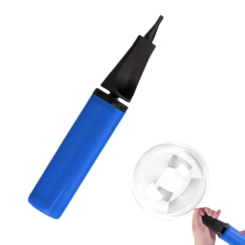 Sekfpnk Eine Blaue Manuelle Luftpumpe für Ballons, Geeignet für Luftballons, Wasserbälle, Schwimmflöße, Aufblasbare Dekorationen und Spielzeuge, Luftballonpumpe, Geeignet für Partydekorationen