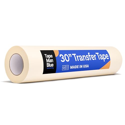 TapeManBlue Transfer Tape for Vinyl, 30 inch x 300 feet, Paper with...