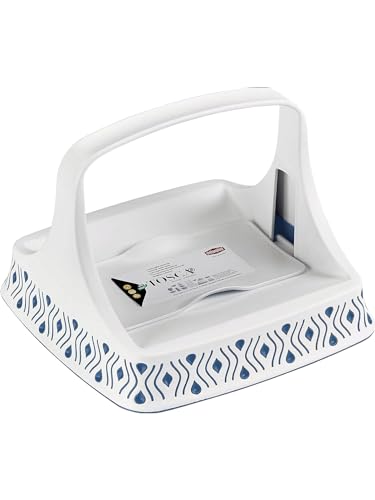 Stefanplast Contenitore Tosca Azzurro Plastica (11,7 x 28 x 11,7 cm (8014)