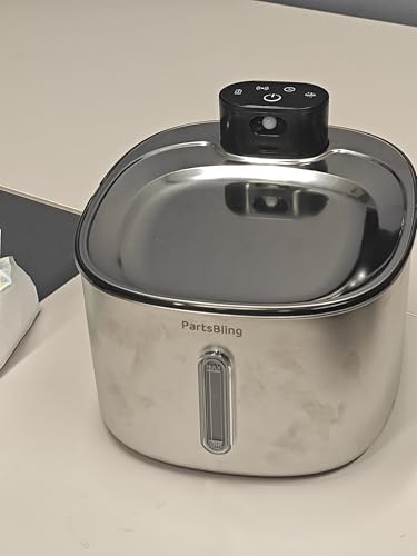 Fuente de Agua para Gatos Inalámbrica de Acero Inoxidable miniatura 2