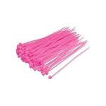 sourcing map – sourcing map 300 Stück Markierung Kabelbinder Rosa 100mmx2.5